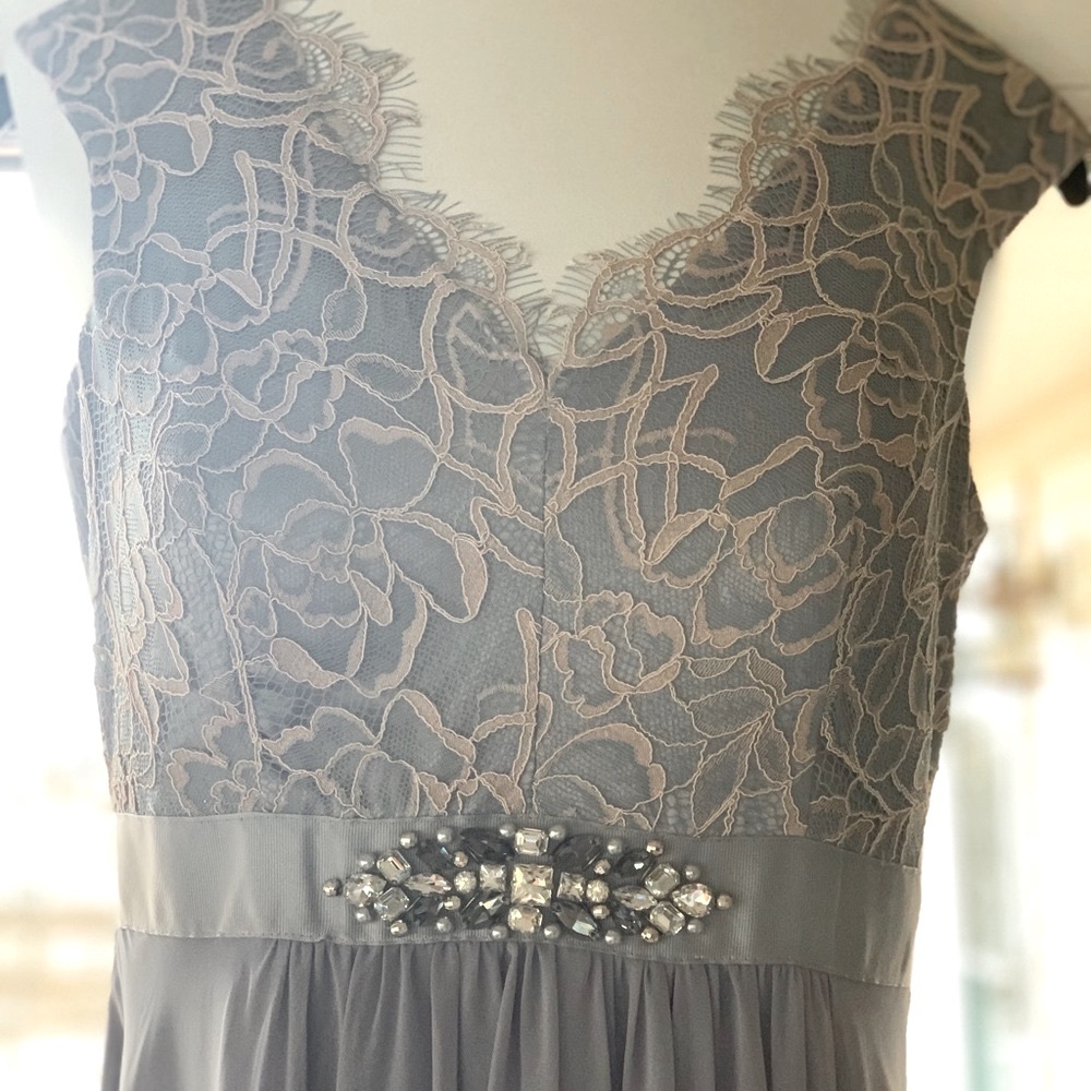 Eliza J formal full length grey dress size 2